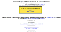 Desktop Screenshot of gardasilsyndrome.com